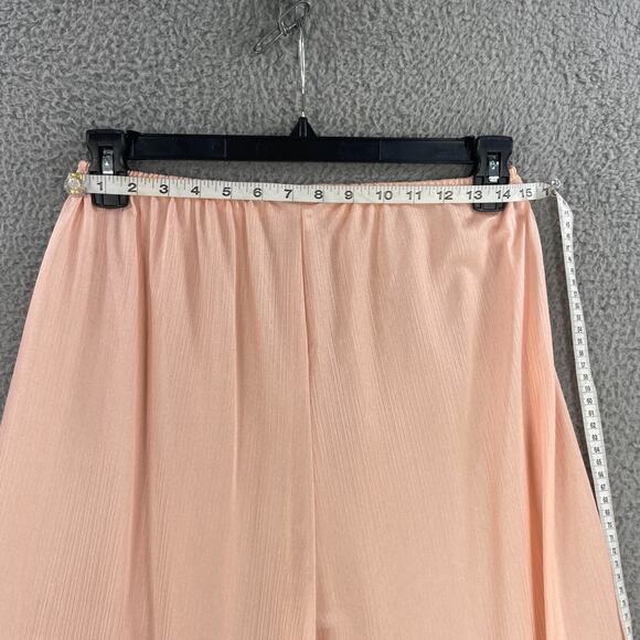 Vtg Erica Loren Pajama Set Pjs Dress Sz Large Lace Peach USA - Picture 13 of 16